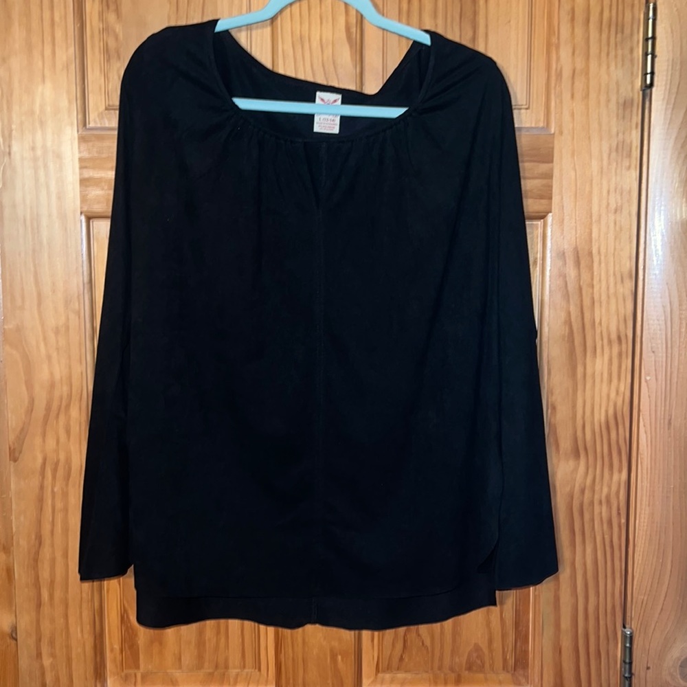 3/$20 🦋 Faded Glory Long Sleeve Blouse with Flared Sleeves | Size: Large